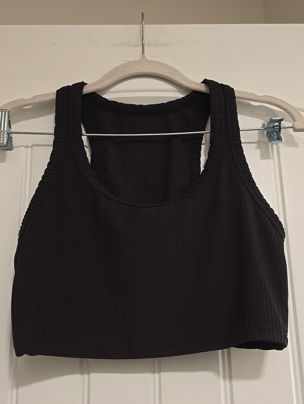 🌟7/25$ ALL in motion Black Ribbed Racerback Crop Tank